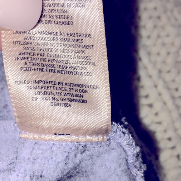 Anthropologie Saturday Sunday small heather lavender mock turtleneck swe… - Picture 7 of 8